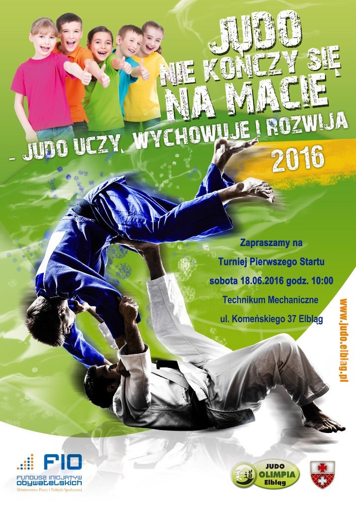 Plakat A1 JUDO2016- 18 czerwiec